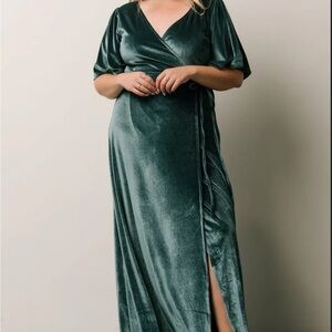 Baltic Born Velvet Maxi Dress Persian Blue